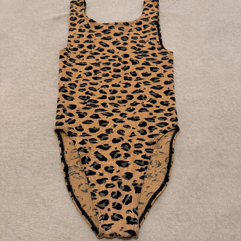 Vintage 1980s Liza Bruce Leopard Print Swimsuit – Size Medium